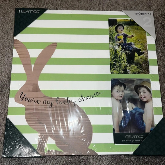 NWT “You're My Lucky Charm” Wooden Picture Frame - Picture 1 of 4